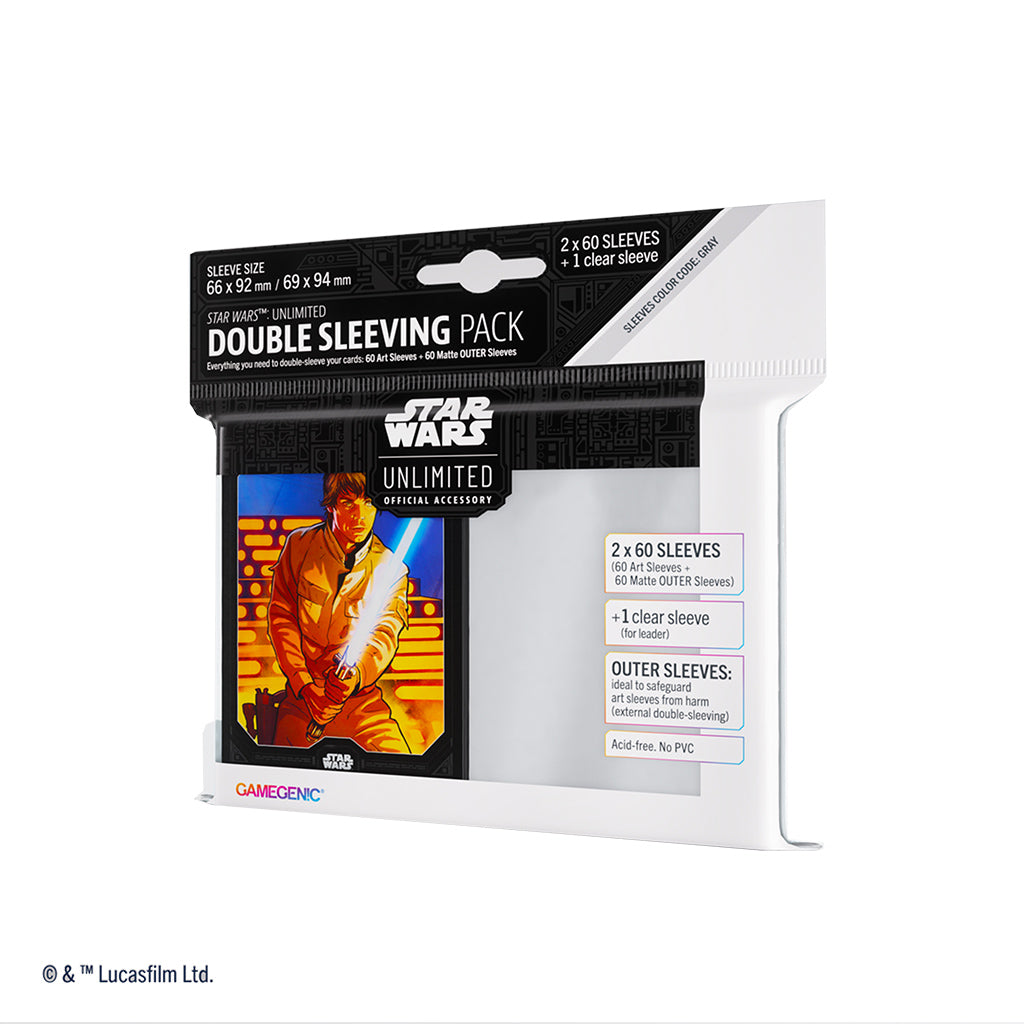 Star Wars: Unlimited - Sleeves - Double Sleeving Pack - Space Red Star Wars: Unlimited - Sleeves - Double Sleeving Pack - Space Red