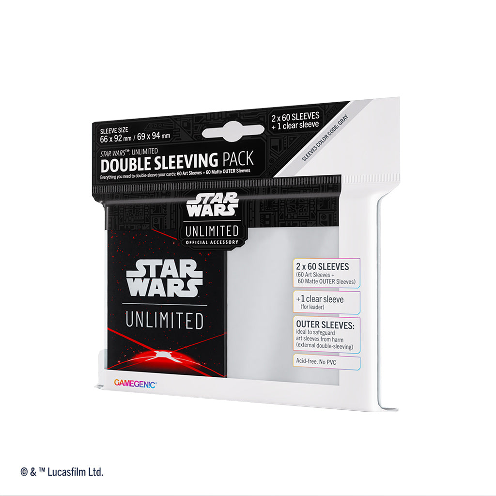 Star Wars: Unlimited - Sleeves - Double Sleeving Pack - Space Red Star Wars: Unlimited - Sleeves - Double Sleeving Pack - Space Red