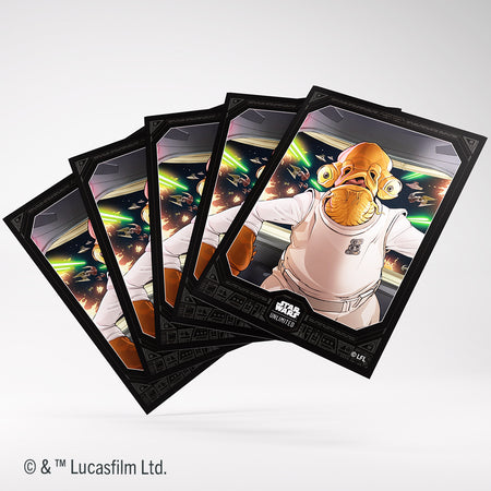 Star Wars Unlimited: Jump to Lightspeed Series Art Sleeves (6 options) Supplies Gamegenic DP JTL Admiral Ackbar