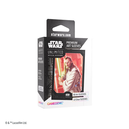 Star Wars Unlimited: Legends of the Force Series Art Sleeves (4 options) Supplies Gamegenic DP LOF Qui-Gon jinn