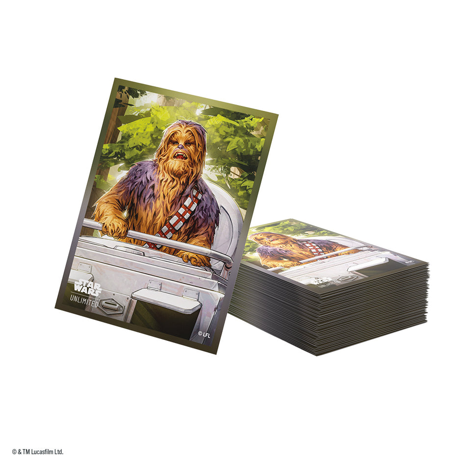 Star Wars: Unlimited – Homeworlds [HOM] Premium Art Sleeves (4 Options) Supplies Asmodee HOM DP Chewbacca