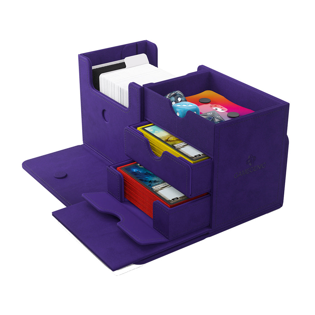 The Academic 133+ XL Gamegenic Deck Box (5 options) Supplies Gamegenic Stealth 133 Purple/Purple 