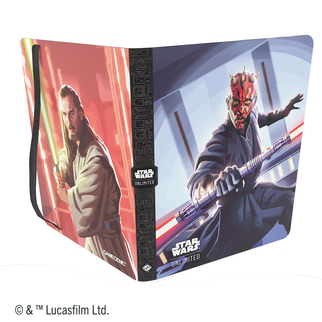 Star Wars Unlimited: 18-Pocket Casual Album Qui-Gon Jinn/Darth Maul Supplies Gamegenic 18pkt SWU Qui-Gon Jinn/Darth Maul