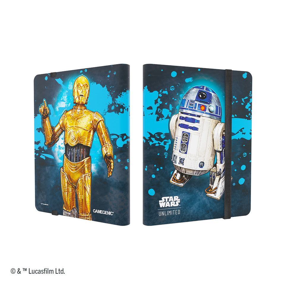 Star Wars: Unlimited 18-Pocket Album (3 Options) Supplies Gamegenic SWU C-3PO/R2-D2 Binder