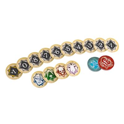 Arkham Horror: Chaos Tokens & Token Bag Supplies Fantasy Flight