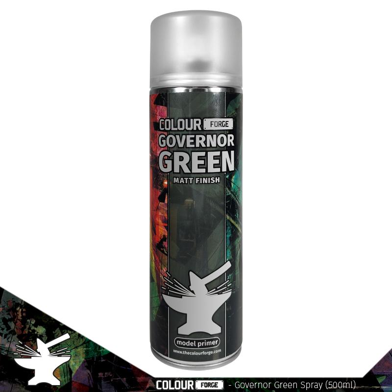 Colour Forge Spray: Governor Green (500ml) Paints Colour Forge Hobby Supplies