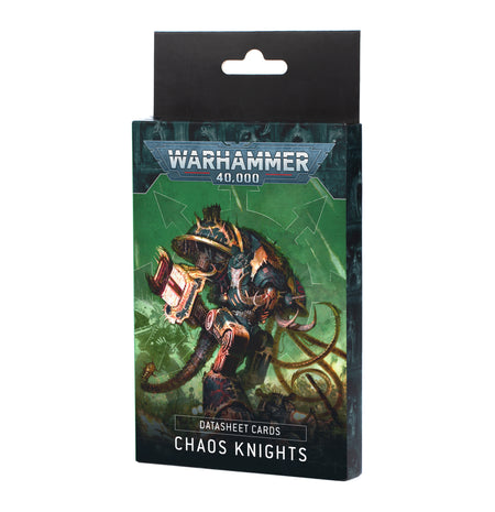 Warhammer 40K Chaos Knights: Datasheet Cards Miniatures Games Workshop