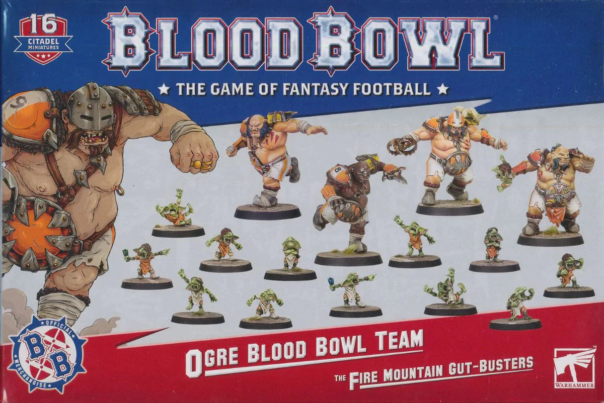 Blood Bowl Ogre Team: Fire Mountain Gut Busters Miniatures Games Workshop   