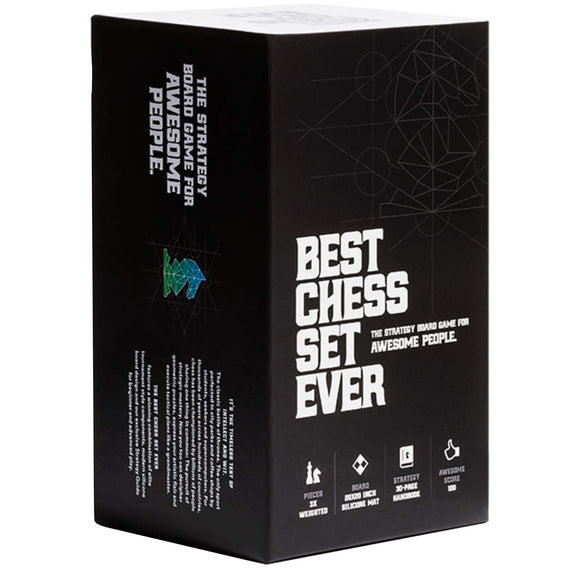 Best Chess Set Ever Black/White Dual Board Board Games Common Ground Games