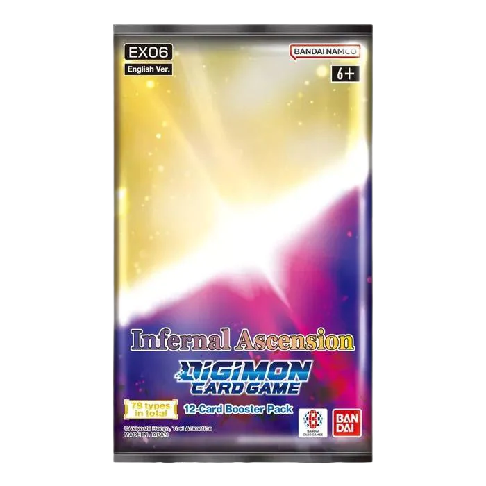 Digimon [EX06] Infernal Ascension (2 options) Trading Card Games Bandai EX06 Booster Pack  
