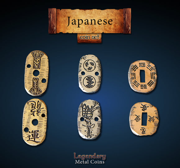 Legendary Metal Coins - Japanese (3 options) Supplies Drawlab Entertainment