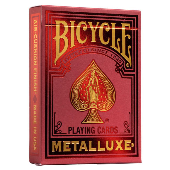 Bicycle Playing Cards: Metalluxe (4 options) Card Games Bicycle Metalluxe Red  