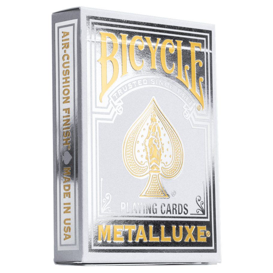 Bicycle Playing Cards: Metalluxe (5 options) Card Games U.S. Playing Card Co. Bicycle Metalluxe Silver