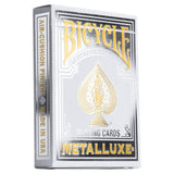 Bicycle Playing Cards: Metalluxe (4 options) Card Games Bicycle Metalluxe Silver  