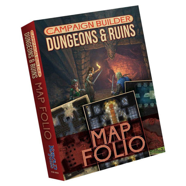D&D 5E: Campaign Builder: Dungeons and Ruins Map Folio Board Games Kobold Press