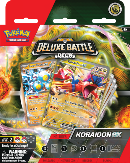 Pokemon TCG Deluxe Battle Decks: Miraidon ex and Koraidon ex (2 option Common Ground Games Pokemon TCG Deluxe Battle Decks: Miraidon ex and Koraidon ex (2 option Common Ground Games