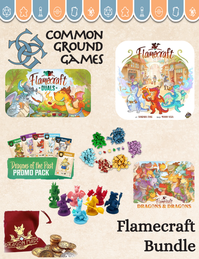 Silent Auction: Flamecraft Bundle Board Games Common Ground Games
