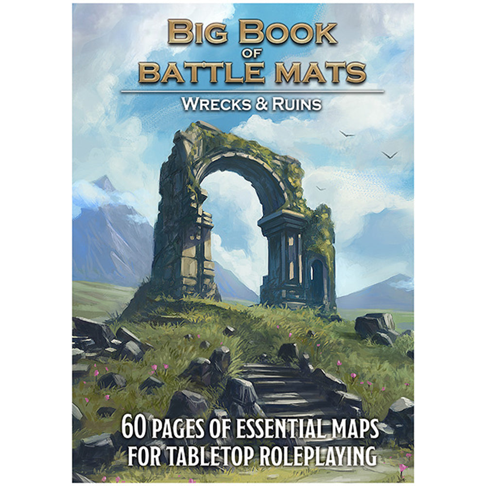Big Book of Battle Mats: Wilds, Wrecks & Ruins (12x9") RPG Maps Loke Battle Mats   