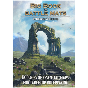 Big Book of Battle Mats: Wilds, Wrecks & Ruins (12x9") Supplies Loke Battle Mats   