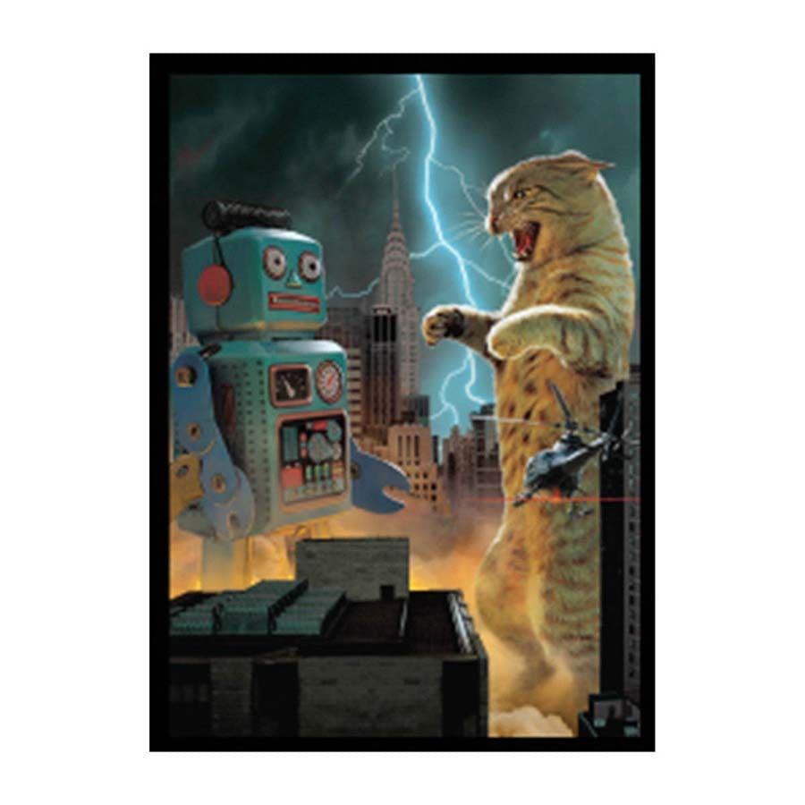Deck Protector: Double Matte White Core: Movie Cats: Catzilla Board Games Ultra Pro LGN Catzilla