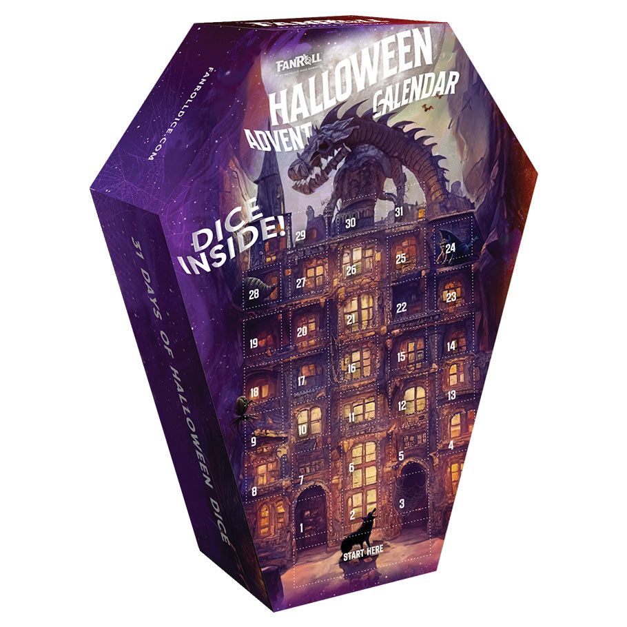 FanRoll Halloween Advent Dice Calendar Dice FanRoll by Metallic Dice Games   