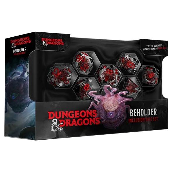7ct D&D Beholder Dice Set Dice FanRoll by Metallic Dice Games