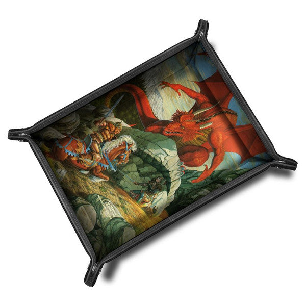 D&D Masterworks Series Dice Tray: Larry Elmore Supplies FanRoll by Metallic Dice Games
