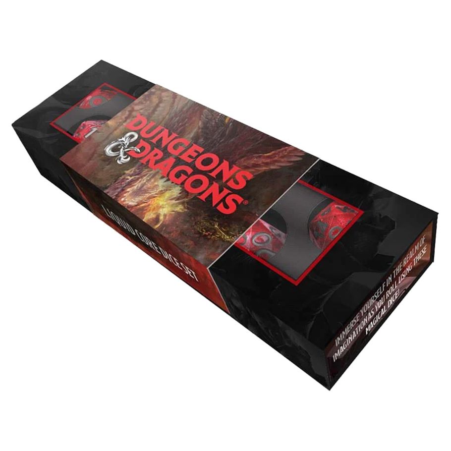 7ct Liquid Core Dice Set: Dungeons & Dragons Dice FanRoll by Metallic Dice Games