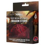 FanRoll Velvet Dice Bag: Dragon Storm (2 options) Dice FanRoll by Metallic Dice Games   