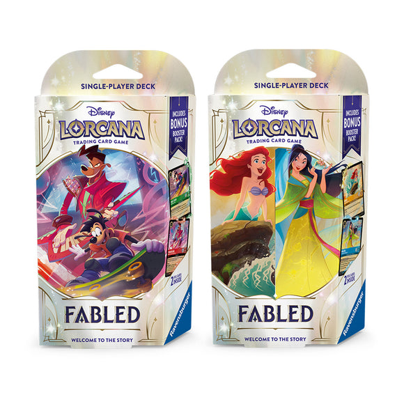 Disney Lorcana TCG: Fabled Single-Player Decks (2 options) Trading Card Games Ravensburger