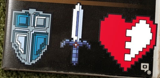 1UP Retro Vinyl Sticker Set (3 options) Clothing & Accessories Infinite Black Legendary Hero