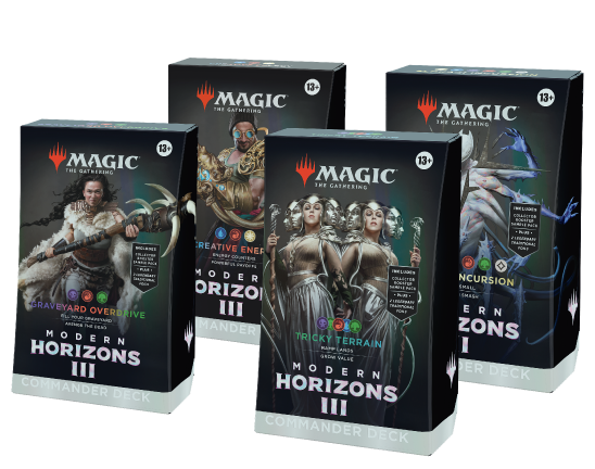 MTG [MH3] Modern Horizons 3 Commander Decks (5 options) Trading Card Games Wizards of the Coast All 4 Decks  