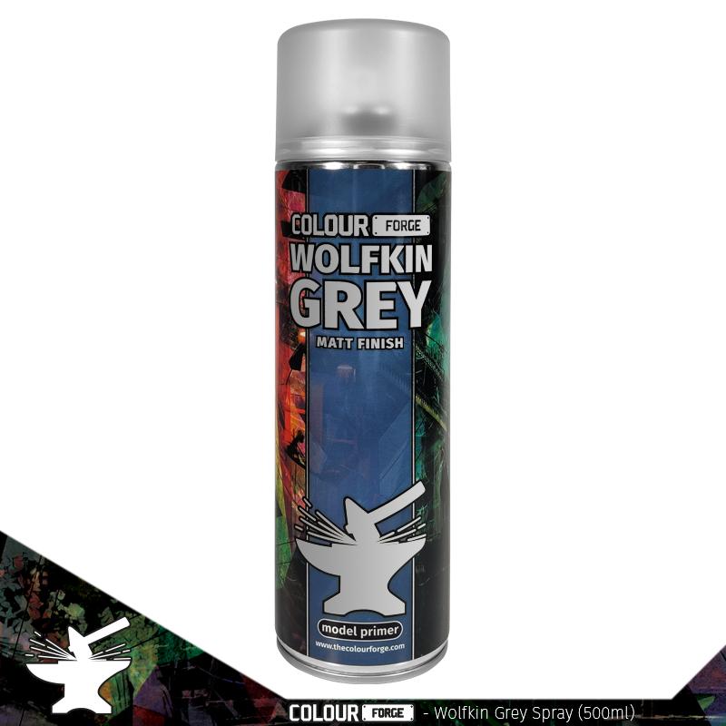 Colour Forge Spray: Wolfkin Grey (500ml) Paints Colour Forge Hobby Supplies