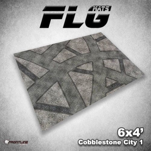 FLG Mats: Cobblestone City 1 4'x6' Supplies Frontline Gaming FLG Mats: Cobble City 1 4'x6'