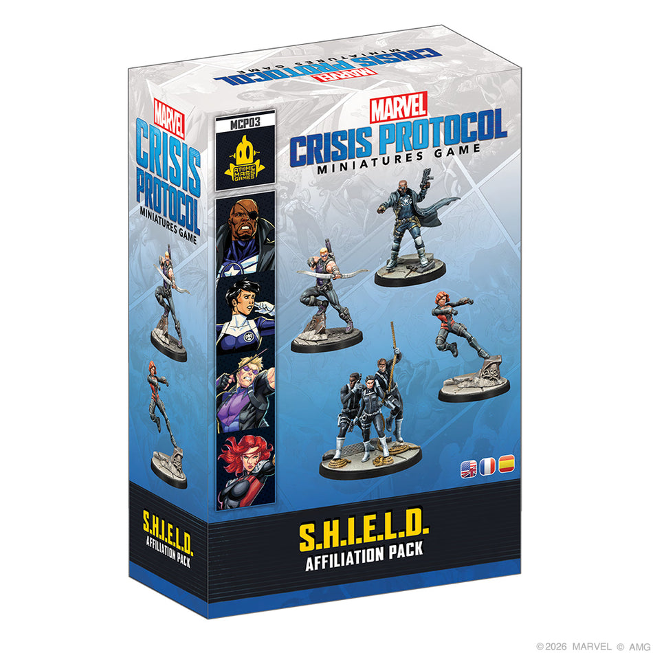 Marvel: Crisis Protocol – S.H.I.E.L.D Affiliation Pack Miniatures Atomic Mass Games MCP S.H.I.E.L.D Affiliation Pack