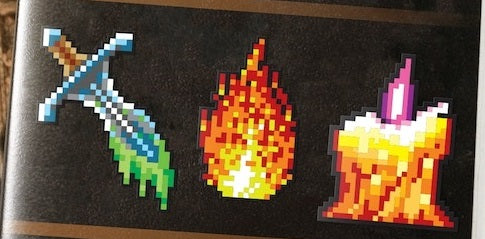 1UP Retro Vinyl Sticker Set (3 options) Clothing & Accessories Infinite Black Retrowave