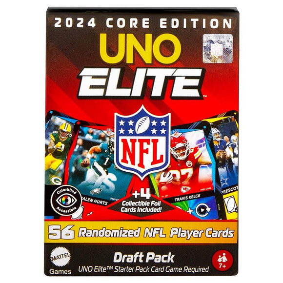UNO NFL Elite Draft Pack Card Games Mattel, Inc