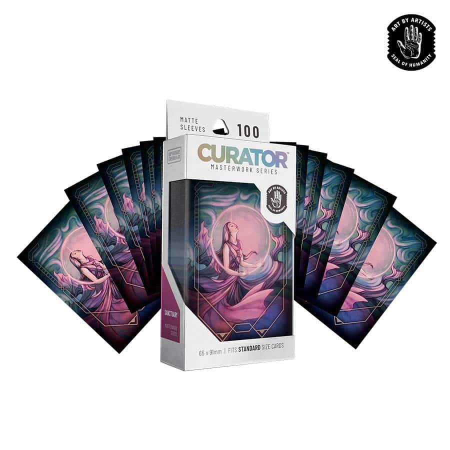 Curator: Masterwork Sleeves (15 Options) Role Playing Games Orange Nebula Curator: MW Slvs Sanctua 100ct