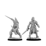 Pathfinder Deep Cuts Unpainted Miniatures: Human Male Fighter Miniatures WizKids