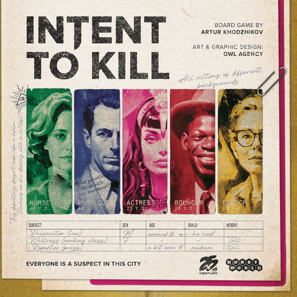 Intent to Kill Board Games 25th Century Games Intent to Kill