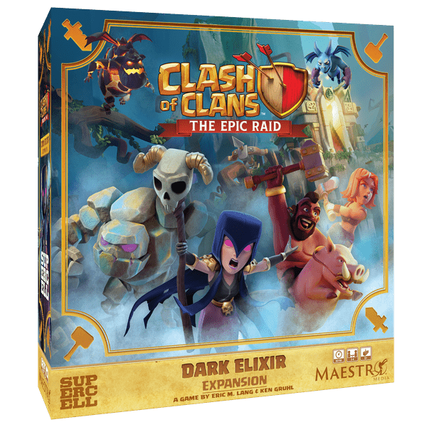 Clash of Clans: The Epic Raid - The Dark Elixir Expansion Board Games Asmodee Clash of Clans: TER The Dark Elixir