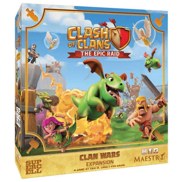 Clash of Clans: The Epic Raid - Clan Wars Expansion Board Games Asmodee Clash of Clans: TER Clan Wars