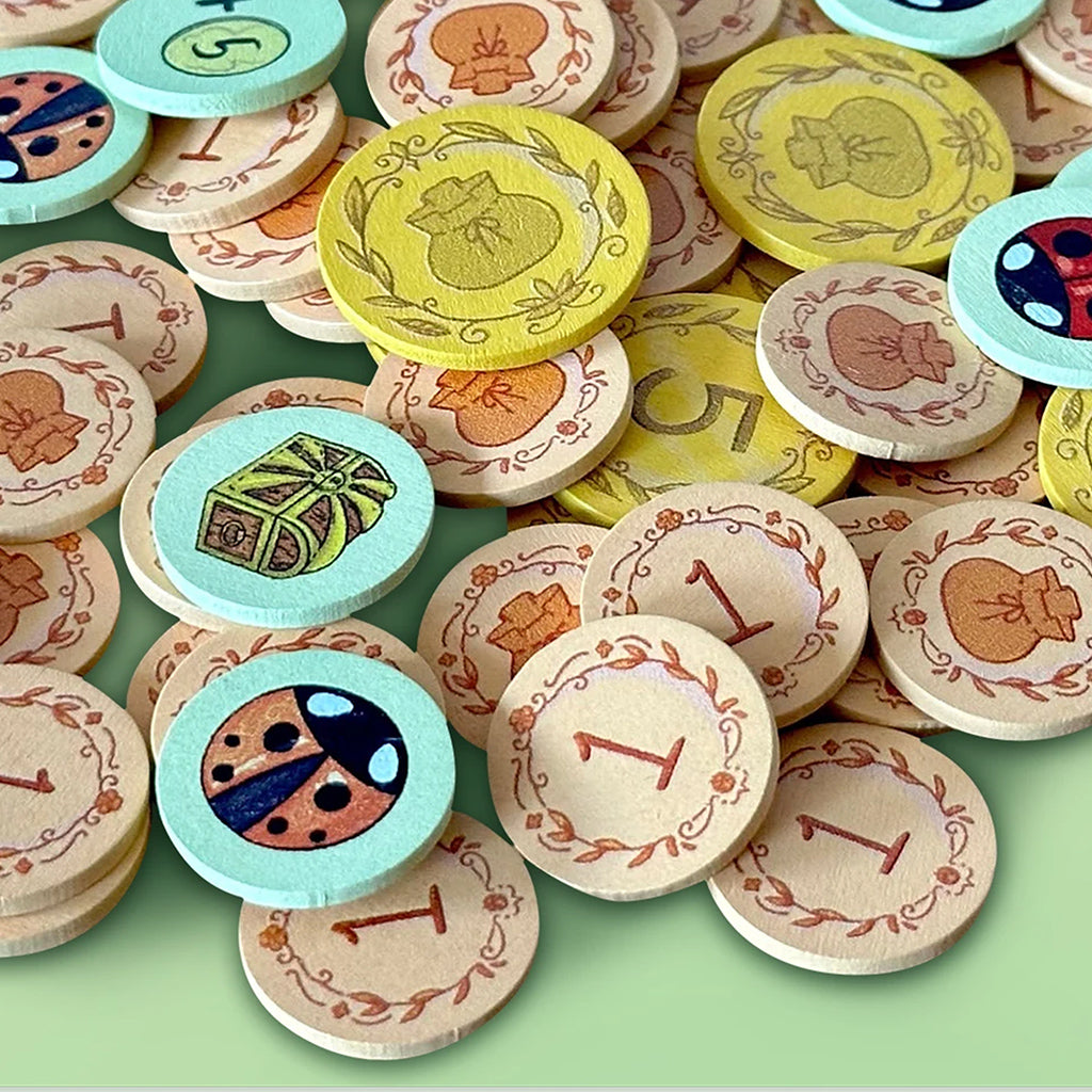 A Wild Venture Wooden Tokens Board Games Asmodee A Wild Venture Wooden Tokens