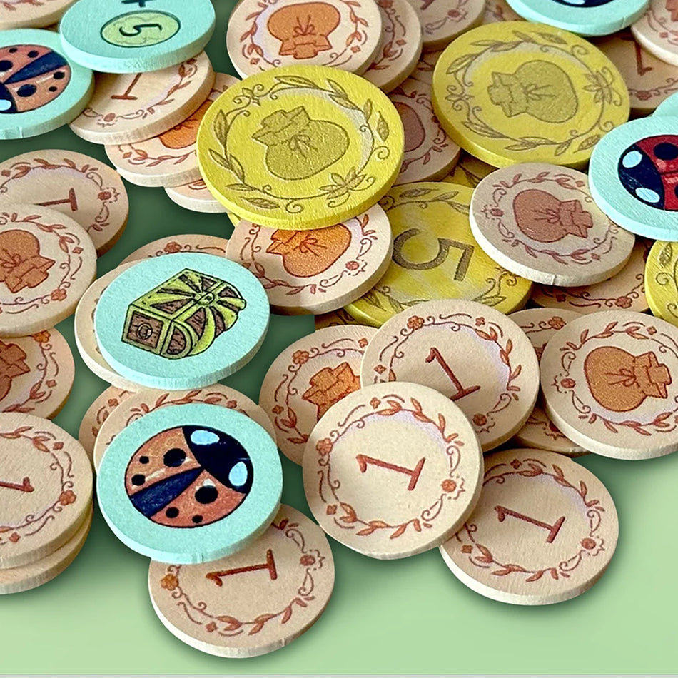 A Wild Venture Wooden Tokens Board Games Asmodee A Wild Venture Wooden Tokens