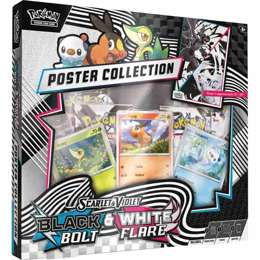 Pokemon TCG: Black Bolt and White Flare Unova Poster Collection Trading Card Games Pokemon USA