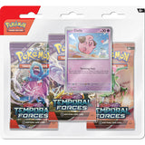 Pokemon TCG S&V Temporal Forces 3 Pack Blister (2 options) Trading Card Games Pokemon USA TF 3pk Cleffa  