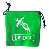 1UP Dice Polyhedral Set: Poison Dagger Dice Infinite Black