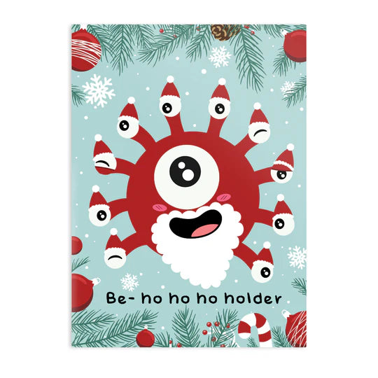 GlassStaff D&D Greeting Cards (11 options) Art & Decor Forged Dice Co Card - Be-ho-ho-holder  