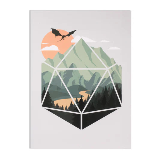 GlassStaff D&D Greeting Cards (11 options) Art & Decor Forged Dice Co Card - Landscape Green  