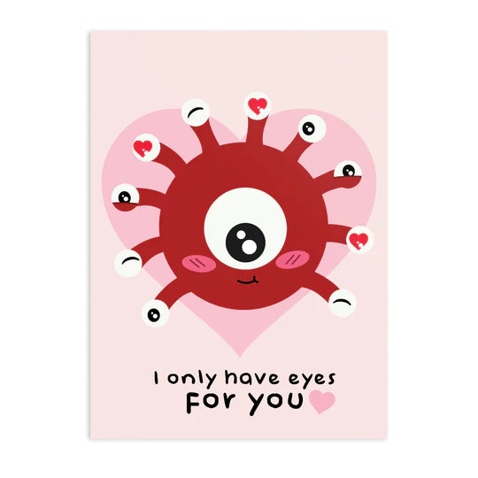 GlassStaff D&D Greeting Cards (11 options) Art & Decor Forged Dice Co Card - Eyes For You  